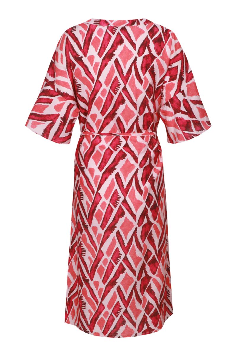 CS The Label Dalma Dress Powder Pink/Sunkissed Coral